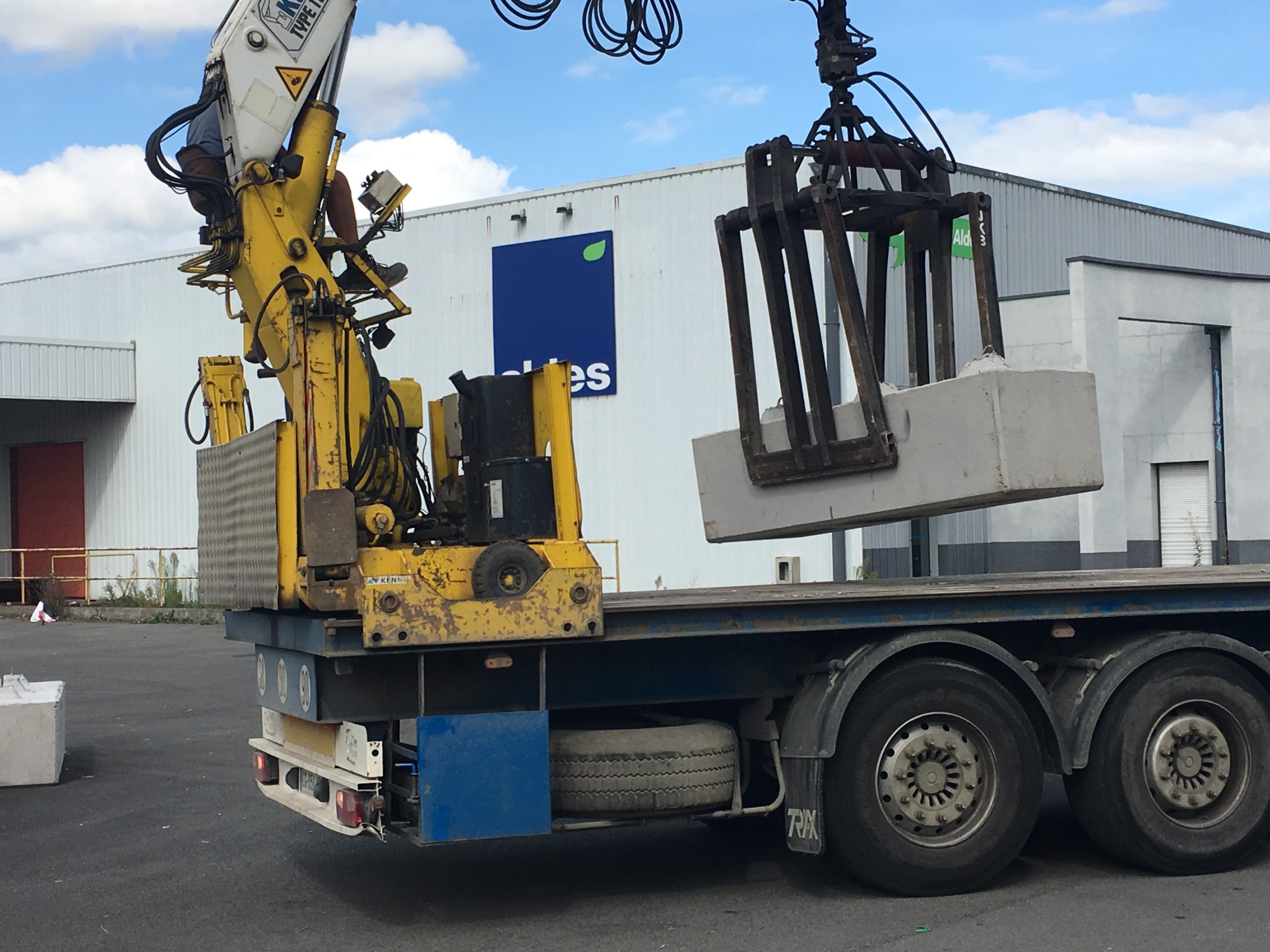 Déplacement blocs béton Lille  