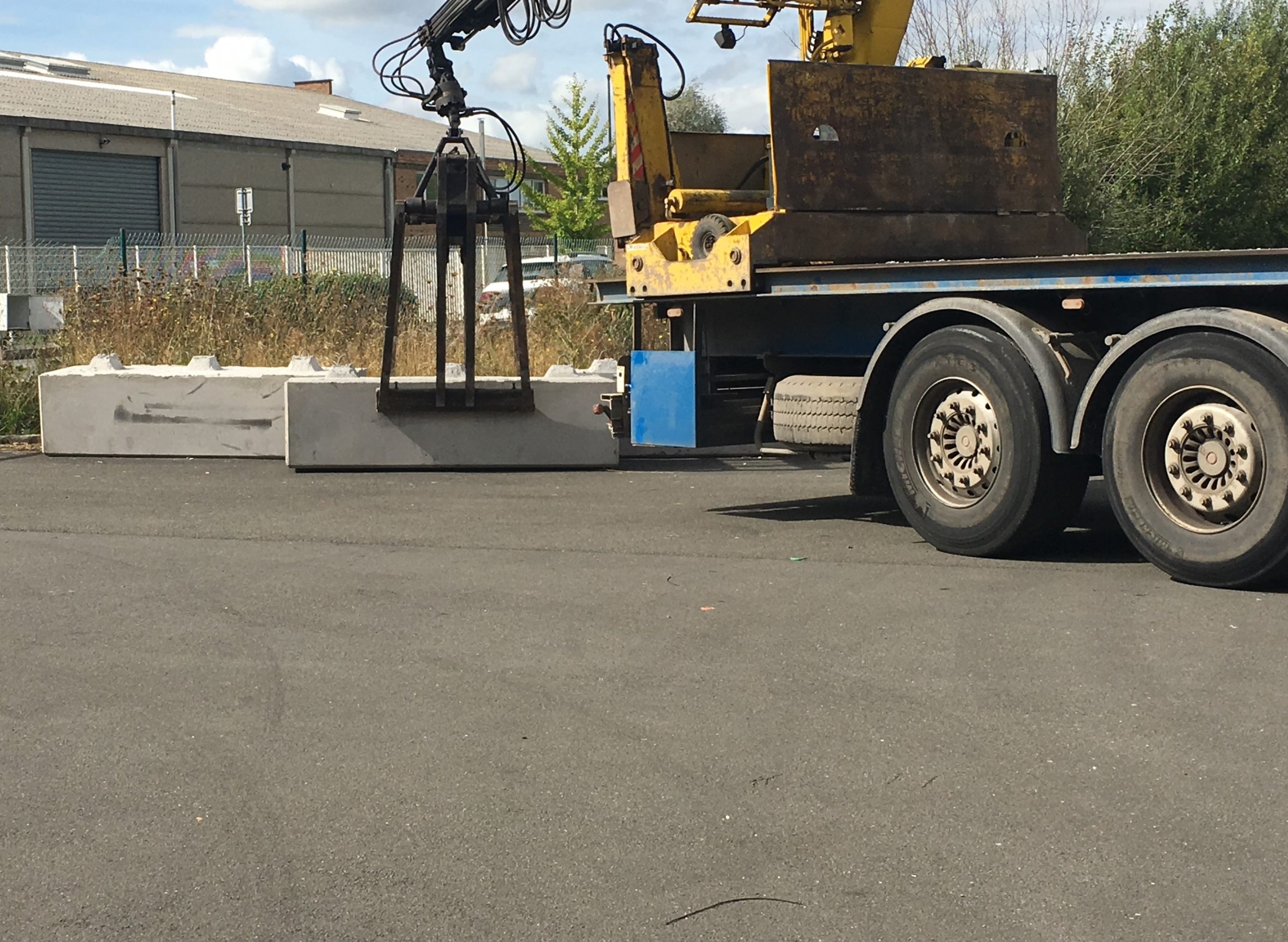 Déplacement blocs béton Normandie  